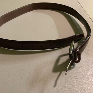 Men's Brown Leather Belt round tree and yorke
